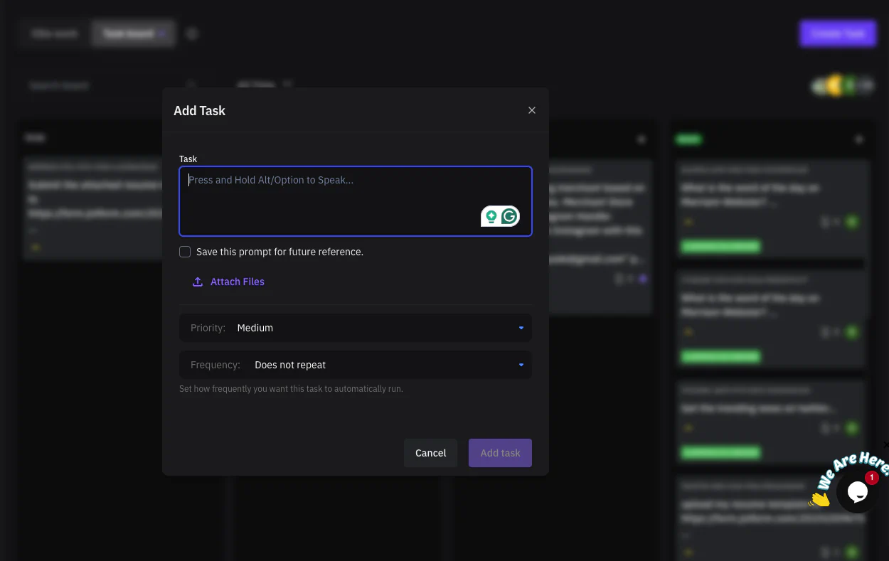 New Task View